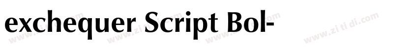 exchequer Script Bol字体转换